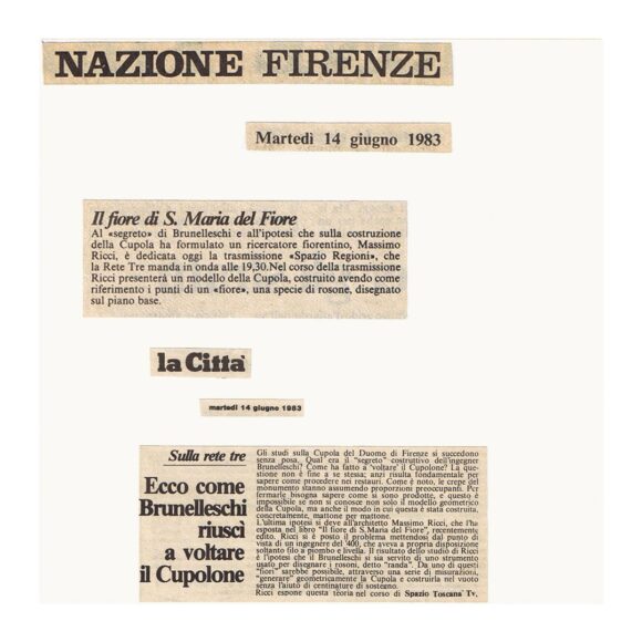 Brunelleschi_Firenze_massimo_ricci_cover Ecco come Brunelleschi riuscì a voltare il Cupolone
